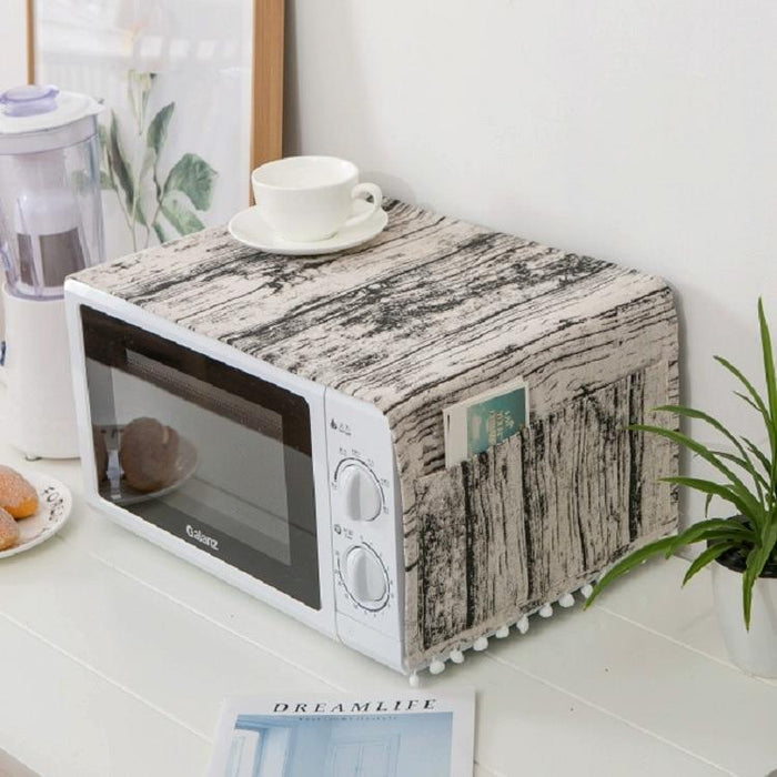 Cotton Linen Universal Microwave Oven Dustproof Storage Cover