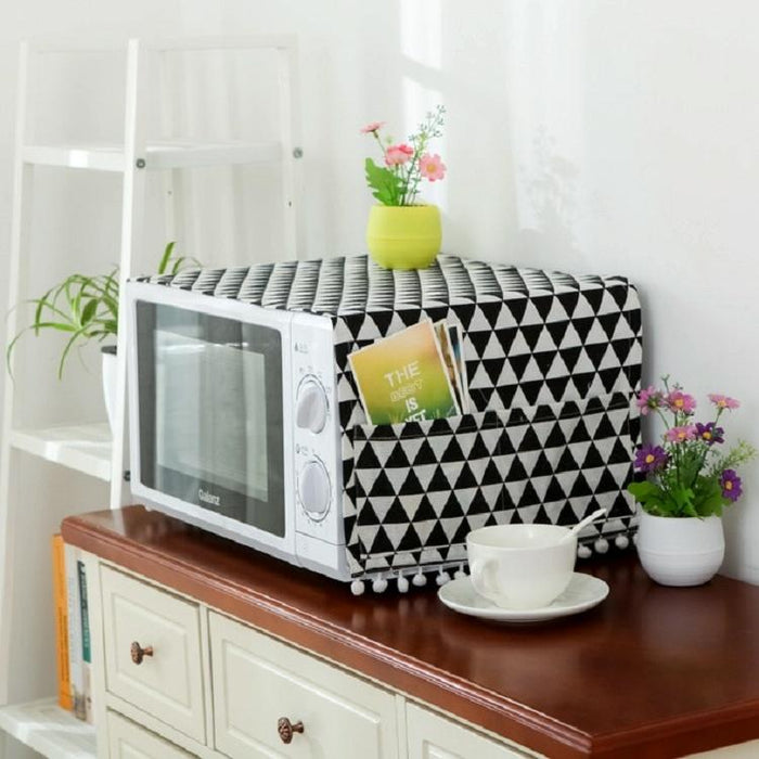 Cotton Linen Universal Microwave Oven Dustproof Storage Cover