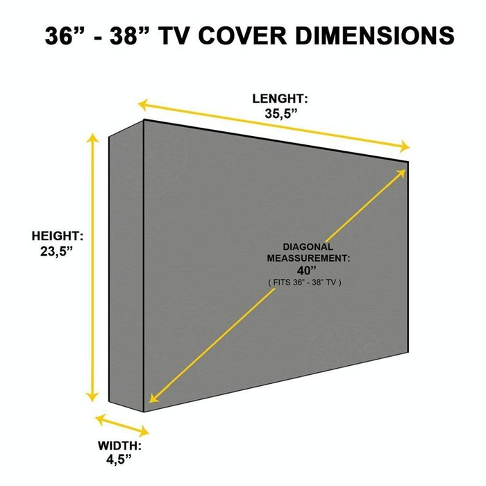 Outdoor Tv Waterproof And Dustproof Universal Protector Cover - Size 52-55 Inch