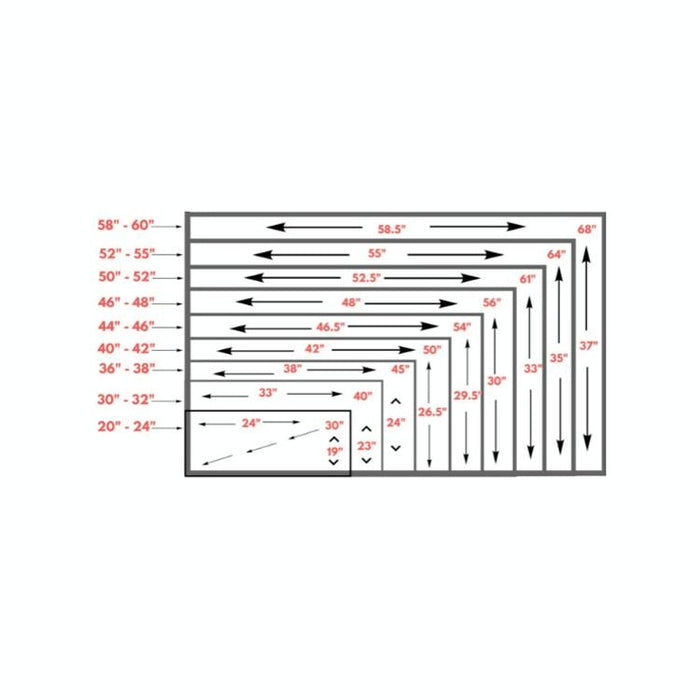 Outdoor Tv Waterproof And Dustproof Universal Protector Cover - Size 52-55 Inch