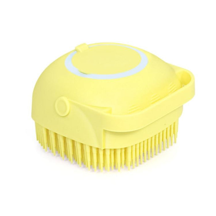 Dog Bath Massage Brush With Glove Random Colour
