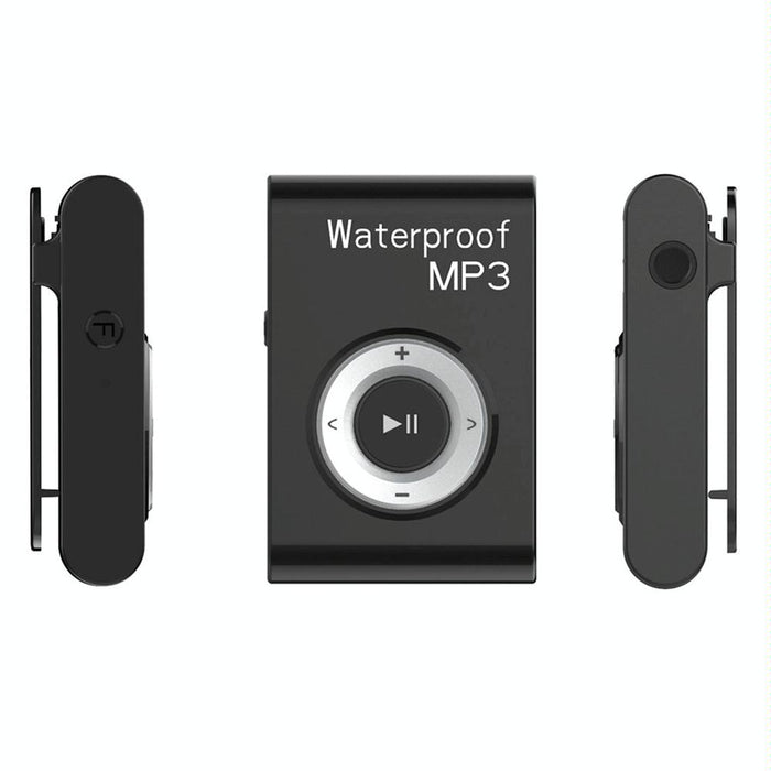 Waterproof Mp3 Player For Swimming & Diving 8Gb Memory Fm Radio Clip & Earphones