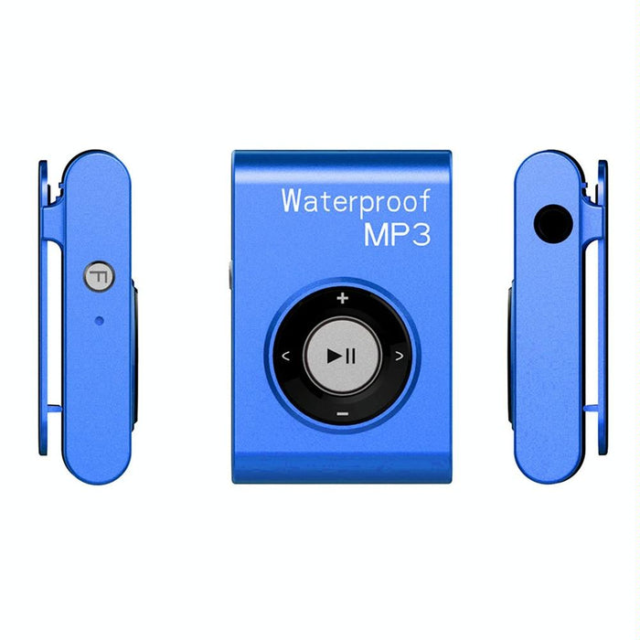 Waterproof Mp3 Player For Swimming & Diving 8Gb Memory Fm Radio Clip & Earphones