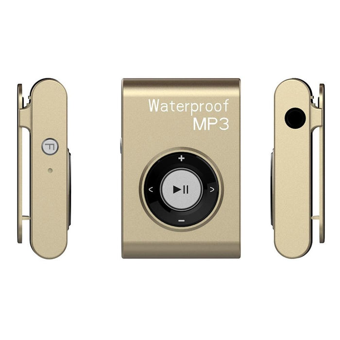 Waterproof Mp3 Player For Swimming & Diving 8Gb Memory Fm Radio Clip & Earphones