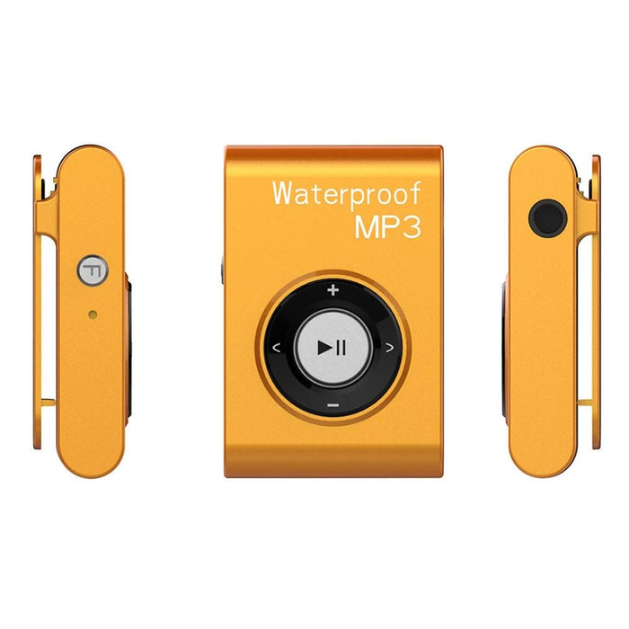 Waterproof Mp3 Player For Swimming & Diving 8Gb Memory Fm Radio Clip & Earphones