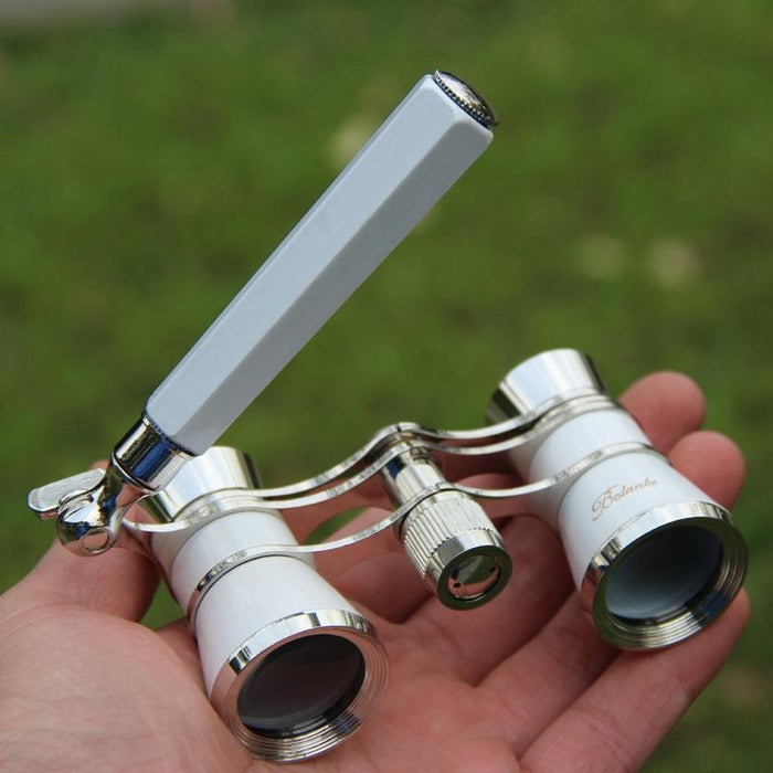 Metal 3 X 25 Lady With Handle Chrome Double Cylinder Telescope