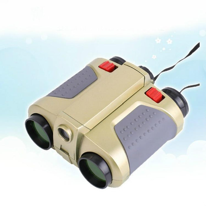 Children Night Vision Device 4X30 Binoculars With Lights Adjustable Focus Telescope