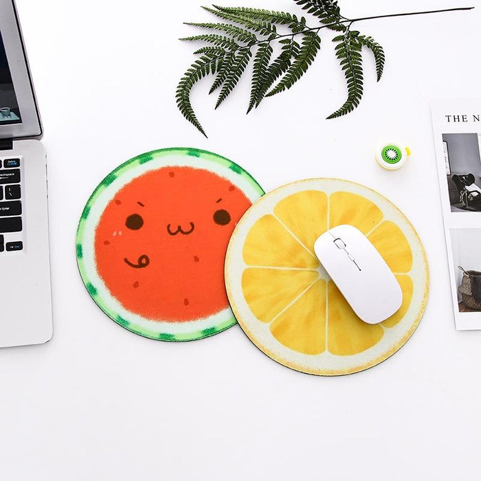 2 Pack 22Cm Cute Fruit Mouse Pad For Office Desks