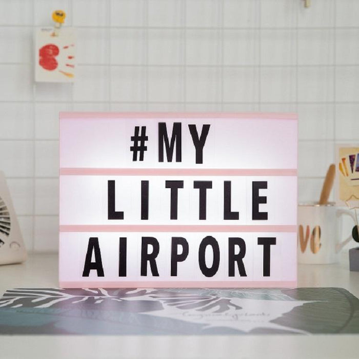 Handmade Alphabet Puzzle Light Box Night Light With Black & White Cards