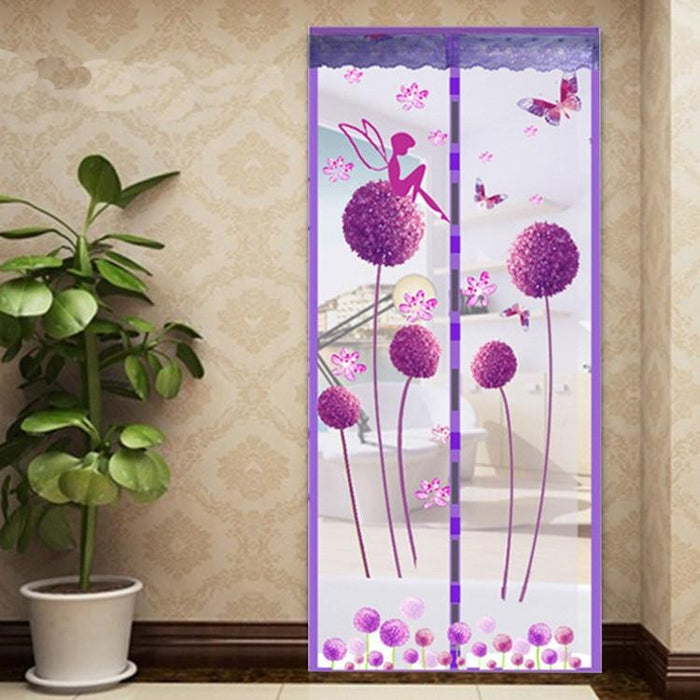 Summer Mosquito Curtain Magnetic Soft Screen Door Curtain - Size 90 X 210Cm