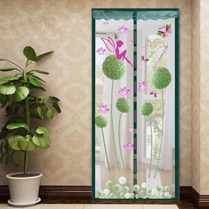 Summer Mosquito Curtain Magnetic Soft Screen Door Curtain - Size 90 X 210Cm