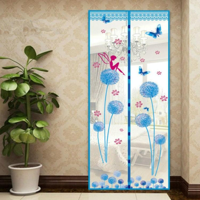 Summer Mosquito Curtain Magnetic Soft Screen Door Curtain - Size 90 X 210Cm