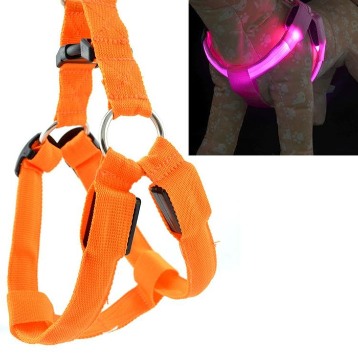 Led Light Double Sided Pet Harness For Cats And Dogs Size S