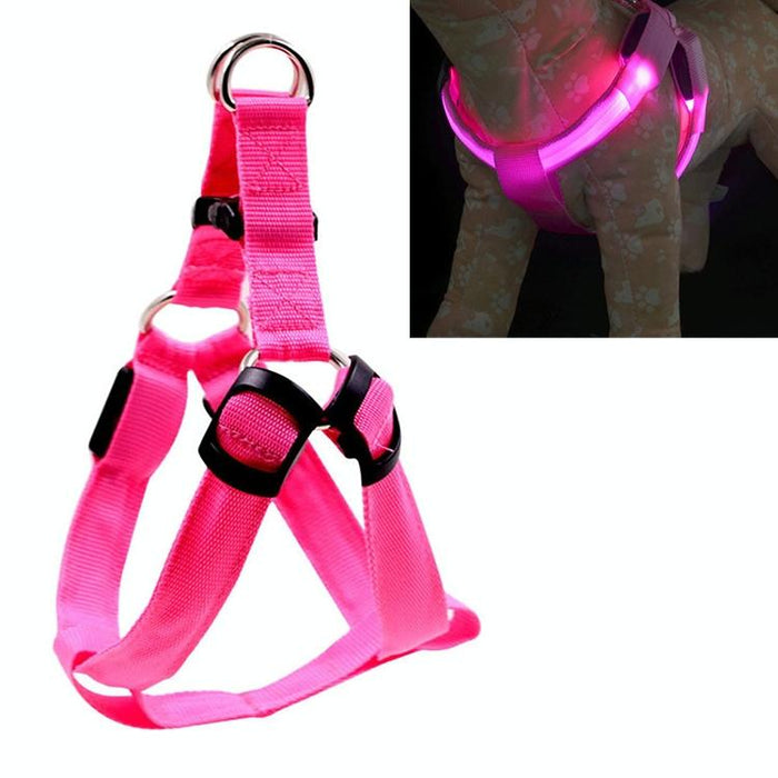 Led Light Double Sided Pet Harness For Cats And Dogs Size S