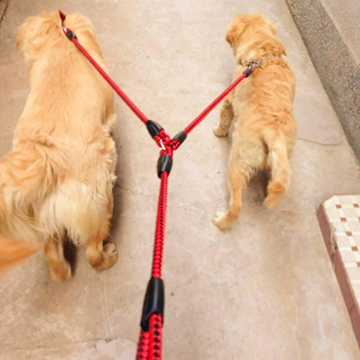 Anti Winding Double Dog Leash 1.4M