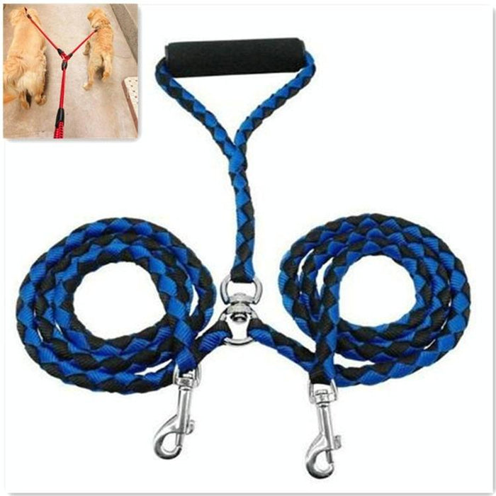 Anti Winding Double Dog Leash 1.4M