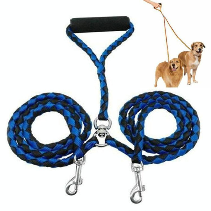 Anti Winding Double Dog Leash 1.4M