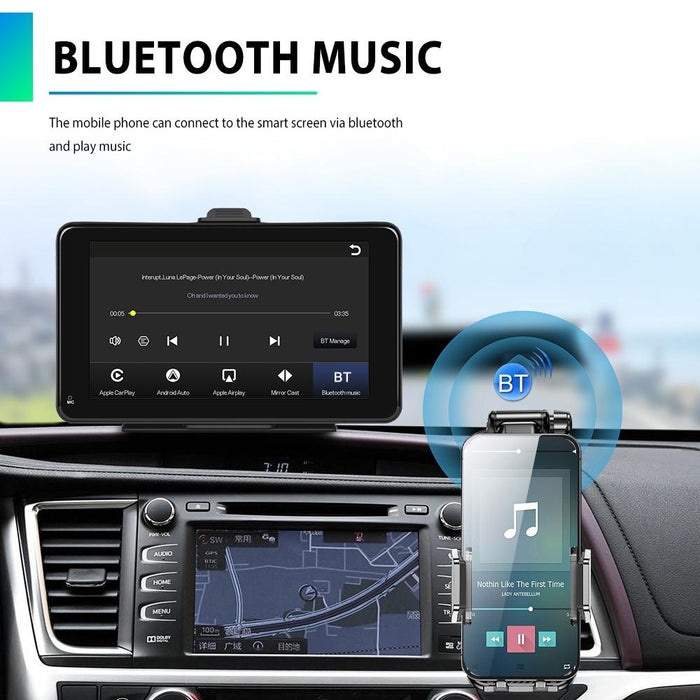 7 Inch Hd Smart Screen Carplay + Android Auto + Android - 64Gb