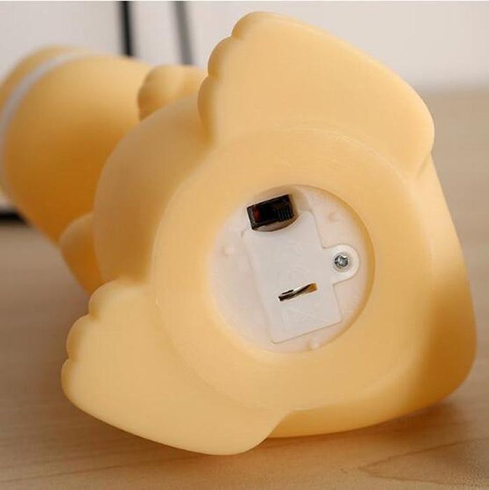 3-Piece Eco Silicone Led Dinosaur Night Light White