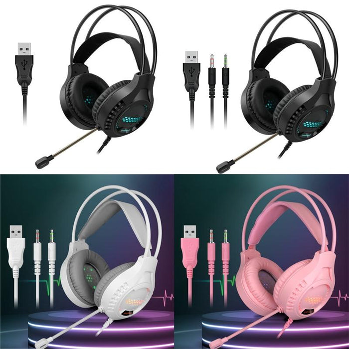 3.5Mm Luminous Wired Gaming Headset