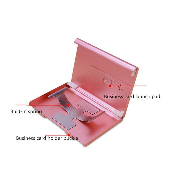 Portable Metal Business Card Case Sleek & Lightweight