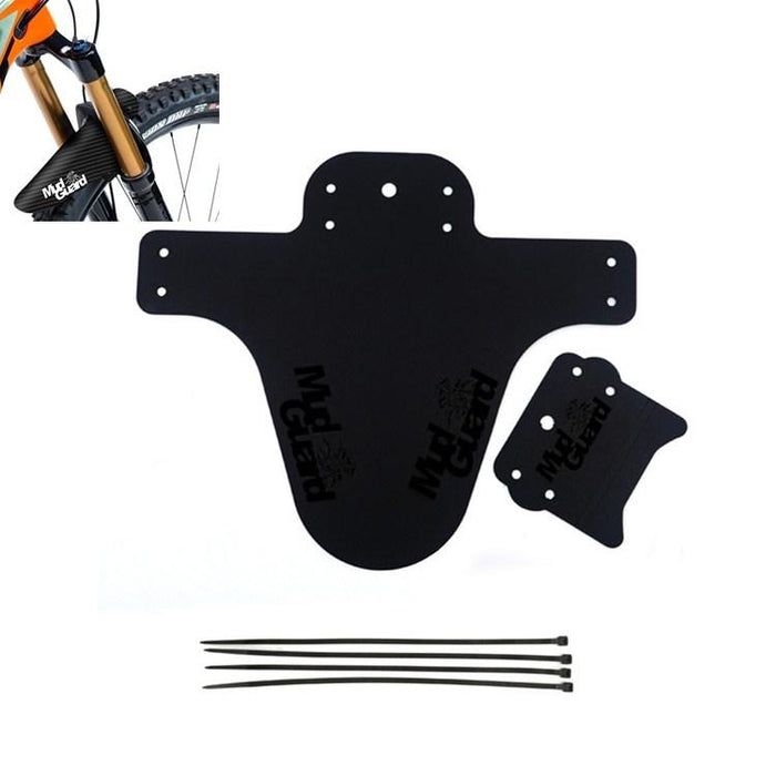 Easy-Fold Bike Fenders Ultra-Light & Removable Black