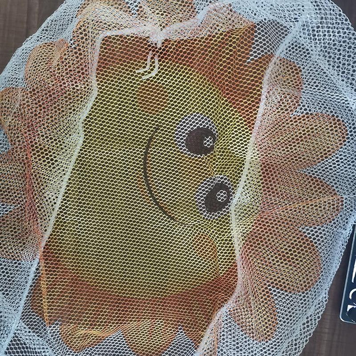 Cartoon Children Safety Electric Fan All-Inclusive Mesh Fan Protection Net Anti-Pinch Hand Cover - Size 16 Inch