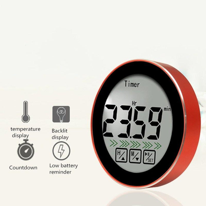 3 In 1 Thermometer: Room Temp Food Probe Countdown