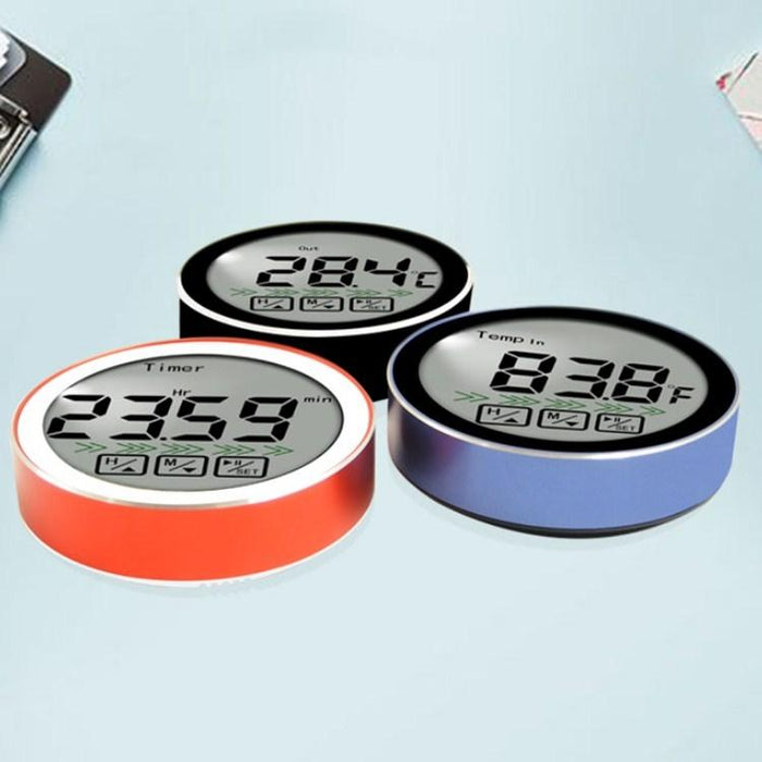 3 In 1 Thermometer: Room Temp Food Probe Countdown