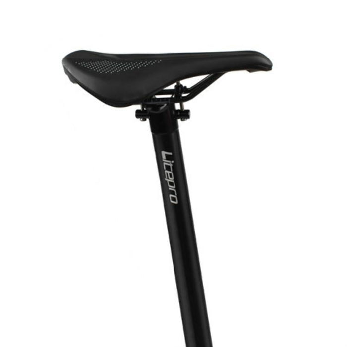 33.9Mm Folding Bike Seatpost In Black With Plum Blossom Design
