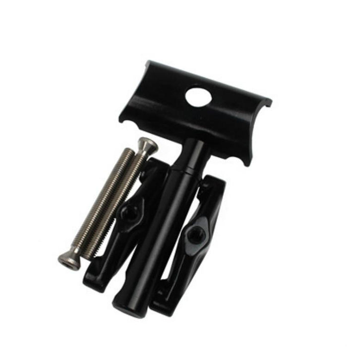 33.9Mm Folding Bike Seatpost In Black With Plum Blossom Design