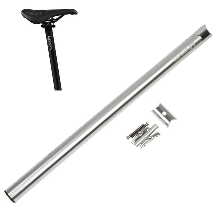 33.9Mm Folding Bike Seatpost Silver Plum Blossom