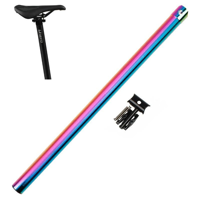 33.9Mm Folding Bike Seatpost With Plum Blossom Design