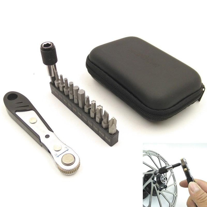 36-Tooth Mini Ratchet Wrench Set For Mountain Bikes
