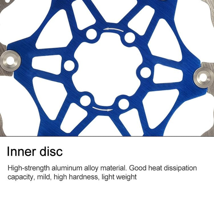 203Mm Black Mountain Bike Brake Disc With Six Nails