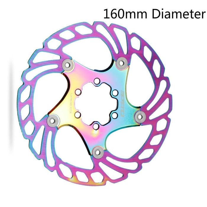 160Mm Colourful Floating Disc Brake For Road & Mountain Bikes