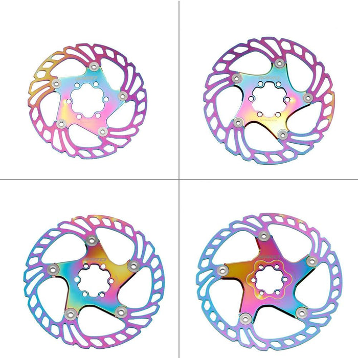 180Mm Colourful Floating Disc Brake For Road & Mountain Bikes