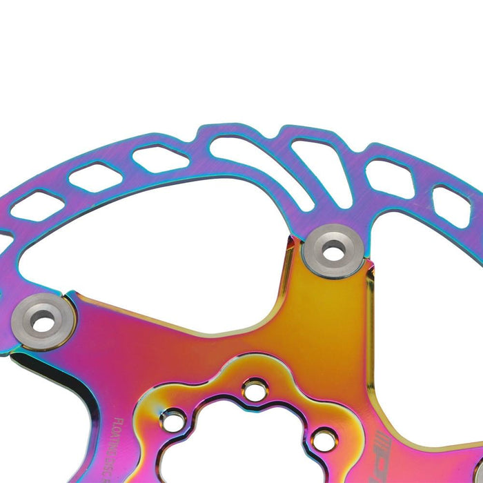 203Mm Colourful Floating Disc Brake For Road & Mountain Bikes