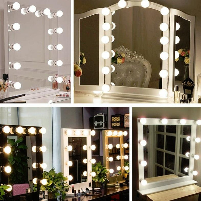 Dimmable Usb Touch Makeup Mirror Light 2 Leds