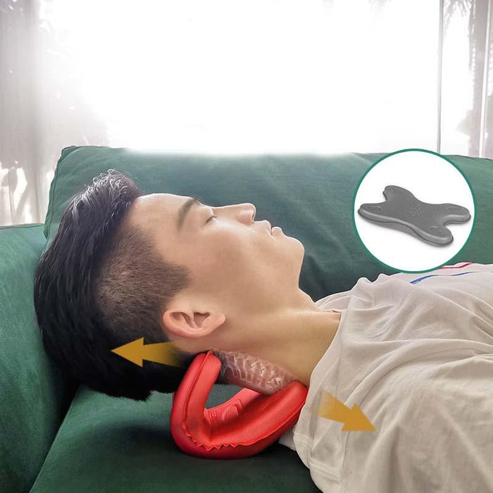 Portable Neck Pillow For Cervical Spine Stretching Massager Orthosis