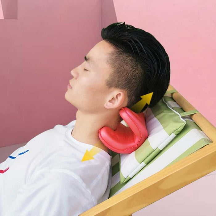 Portable Neck Pillow For Cervical Spine Stretching Massager Orthosis