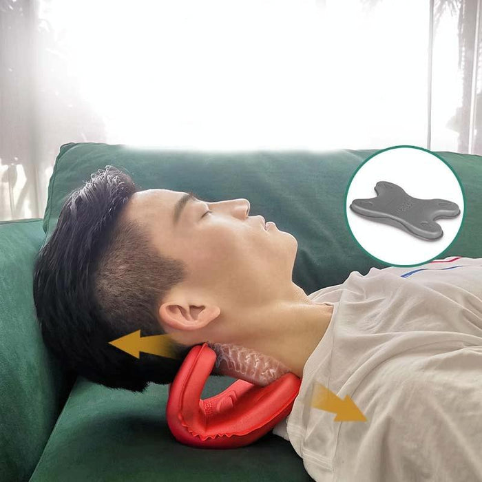 Portable Neck Pillow For Cervical Spine Stretching Massager Orthosis