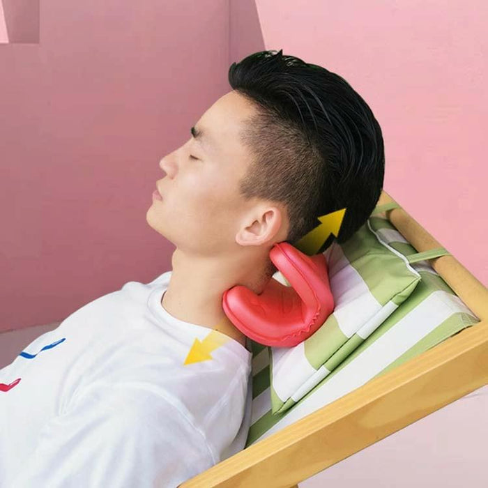 Portable Neck Pillow For Cervical Spine Stretching Massager Orthosis