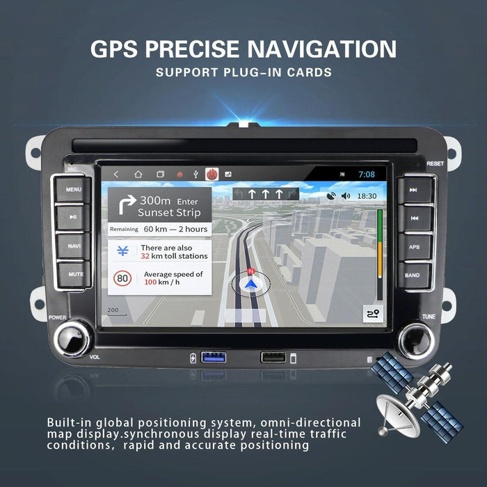 7 Inch Android 10.0 Car Multimedia Player Navigation Bluetooth Reversing Integrated - 1 + 16G
