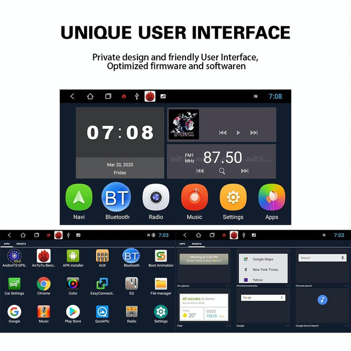 7 Inch Android 10.0 Car Multimedia Player Navigation Bluetooth Reversing Integrated - 1 + 16G