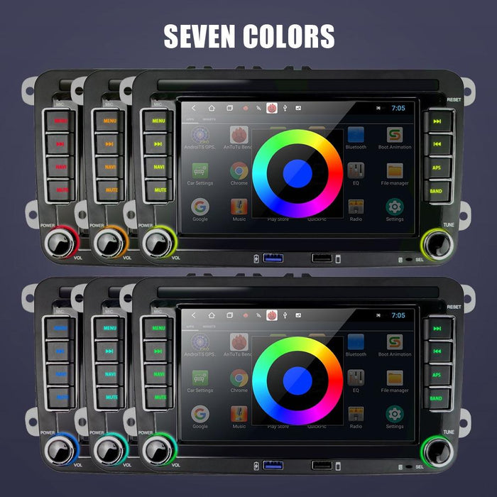 7 Inch Android Car Multimedia Player Navigation Bluetooth Reversing Integrated Machine - 2 + 32G