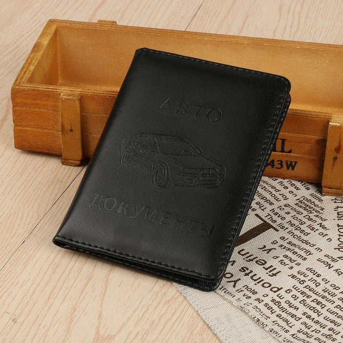 Stylish Pu Leather Driving License Holder Wallet