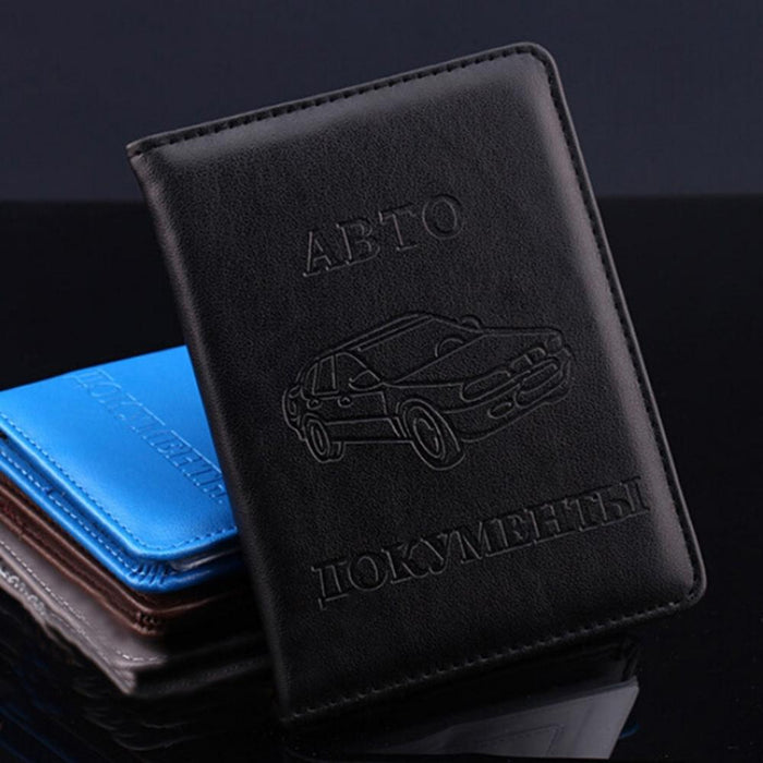 Stylish Pu Leather Driving License Holder Wallet