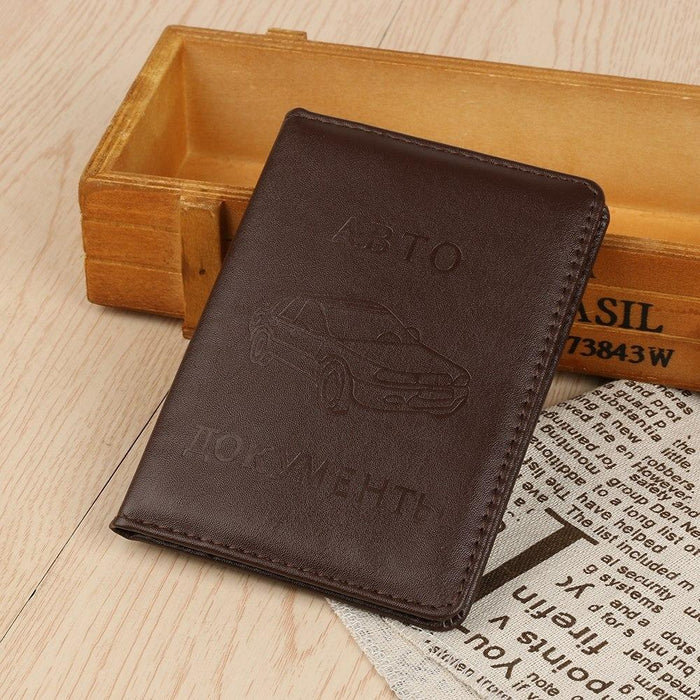 Stylish Pu Leather Driving License Holder Wallet