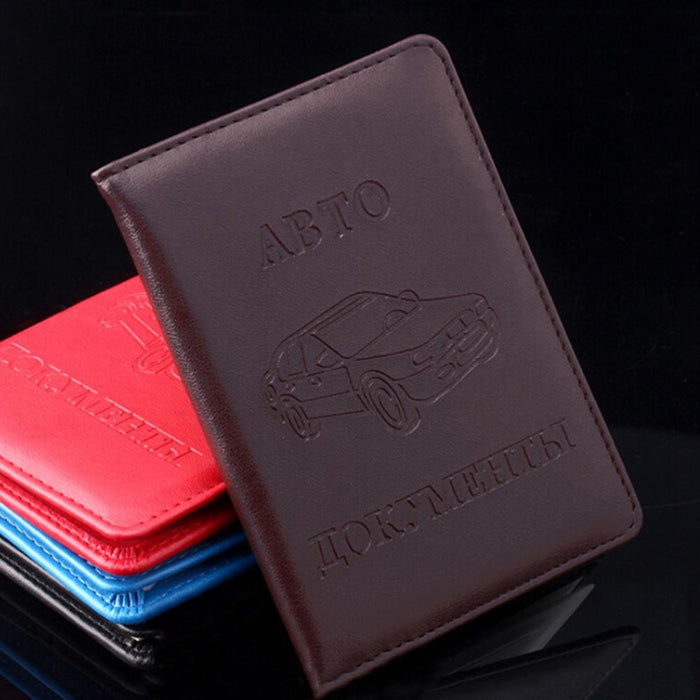 Stylish Pu Leather Driving License Holder Wallet